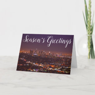 Vœux de la saison carte de vacances de Los Angeles