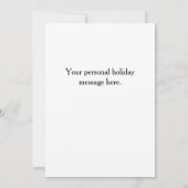 Vœux de la saison — Carte de vœux « au tee » (Dos)