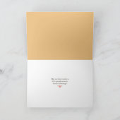 Vœux de la saison Cerf dans la neige Carte de vaca (Intérieur)