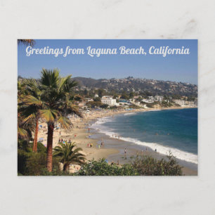 Voeux de Laguna Beach California Carte postale