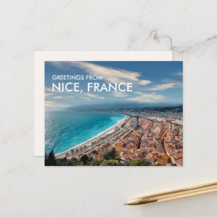 Voeux de Nice France Carte postale