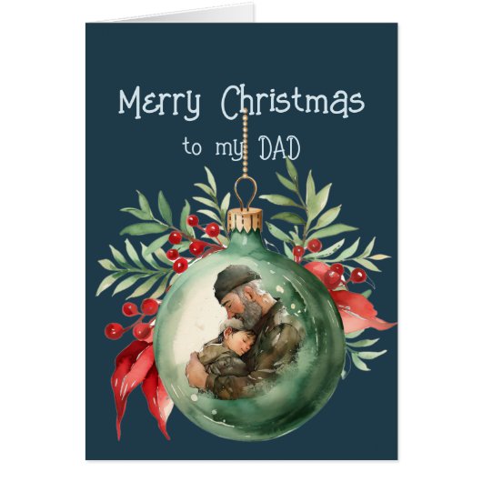 Voeux de Noël & Amour pour DAD (Devant)