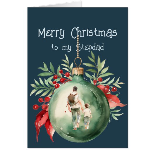 Voeux de Noël & Amour pour Stepdad (Devant)