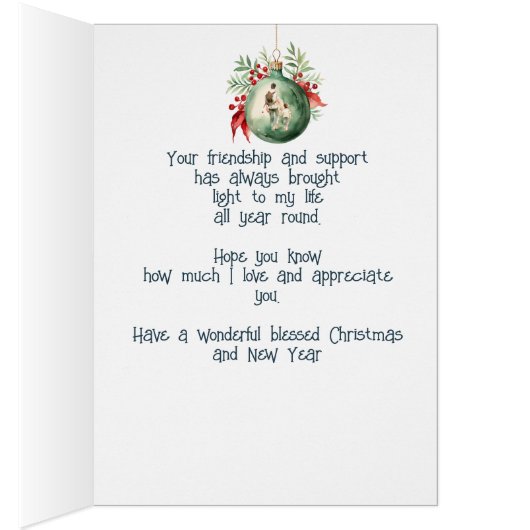 Voeux de Noël & Amour pour Stepdad (Intérieur (Droit))