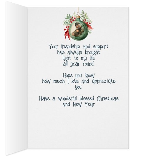 Voeux de Noël & Amour pour Stepdad (Intérieur (Droit))