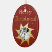 Voeux de Noël brillants - ornement (Gauche)