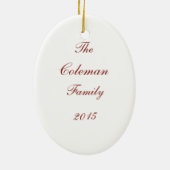 Voeux de Noël brillants - ornement (Dos)