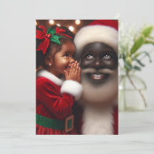 Vœux de Noël - Cartes de Noël pour personnes noire (Debout devant)