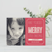 voeux de Noël Cartes photos de vacances (Debout devant)