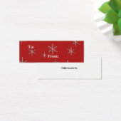 vœux de Noël flocons de neige (Bureau)