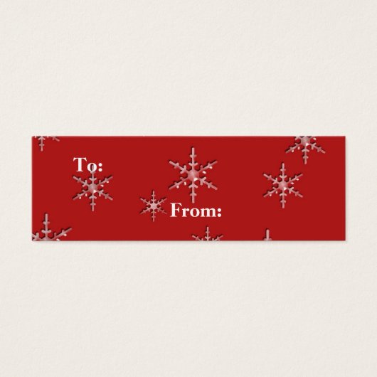 vœux de Noël flocons de neige (Devant)