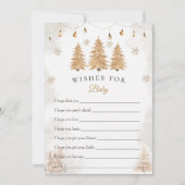 Voeux de Noël pour la carte Baby shower bébé (Devant)