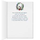 Voeux de Noël pour la couronne d'oiseaux de poulet (Intérieur (Droit))