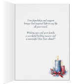 Voeux de Noël pour votre ami Candles Wreath (Intérieur (Droit))