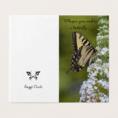 Vœux de papillon d'anniversaire (Outside Unfolded)