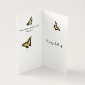 Vœux de papillon d'anniversaire (Inside)