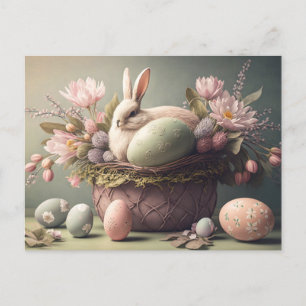 Vœux de Pâques couleurs pastel Carte postale