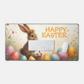 Vœux de printemps du lapin de Pâques (Clavier et souris)