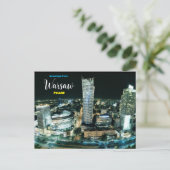 Voeux de Varsovie Pologne Carte postale (Debout devant)