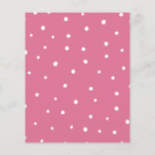 Voeux dinosaures roses pour carte bébé (Dos)