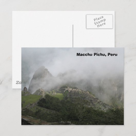 Voeux du Pérou carte postale (Devant / Derrière)