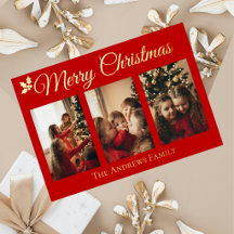 Carte de Noël élégante avec feuille d'or sur fond