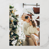 Vœux En Aluminium Carte de Noël Foil (Verso)