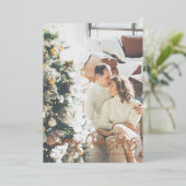 Vœux En Aluminium Carte de Noël Foil (Debout devant)