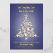 Vœux En Aluminium Carte de Noël Foil Moving Faire-part (Recto)