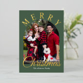 Vœux En Aluminium Carte de Noël photo Foil (Debout devant)