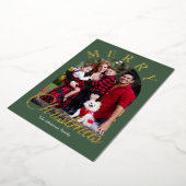 Vœux En Aluminium Carte de Noël photo Foil (Rotation)