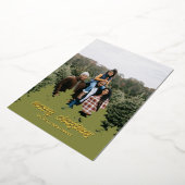 Vœux En Aluminium Carte de Noël Pine Tree Foil (Rotation)