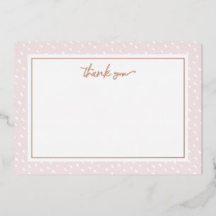 Vœux En Aluminium Carte de note de Merci de de points Abstraits