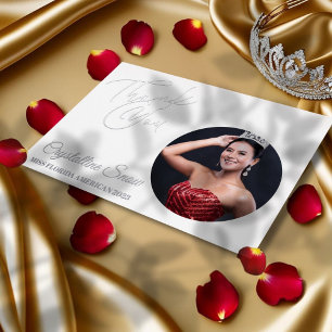 Vœux En Aluminium Carte de remerciements Essentials Pageant Foil