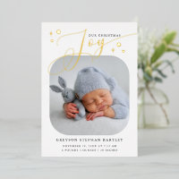 Carte Faire-part de naissance de Noël Joie