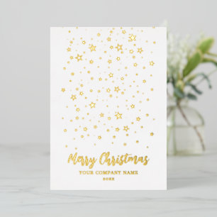 Vœux En Aluminium Carte Foil de la société Joyeuses Fêtes