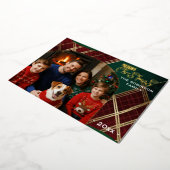 Vœux En Aluminium Carte Foil de Noël Arche Plaid Classique (Rotation)