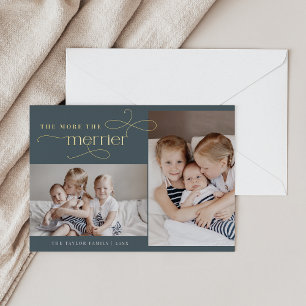 Vœux En Aluminium FAIRE-PART DE NAISSANCE de la carte de Noël AUDREY