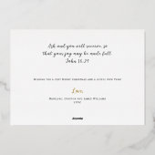 Vœux En Aluminium Joie élégante à la carte de Noël Wreath World (Verso)