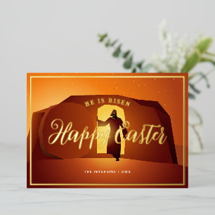 Vœux En Aluminium Joyeux Pâques Il Est Risqué Carte De Voeux