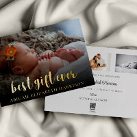 Meilleur cadeau Ever Nouvelle photo bébé Carte de