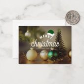 Voeux festifs : Carte de voeux de Noël imprimée (Devant/Arrière en situation)