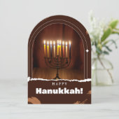 Vœux Joyeux Hanoucca Invitation (Debout devant)