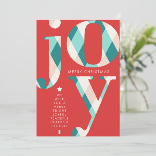 Voeux Joyeux - Joyeuse carte de Noël (Debout devant)