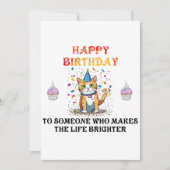 Vœux joyeux : une carte d'anniversaire (Devant)