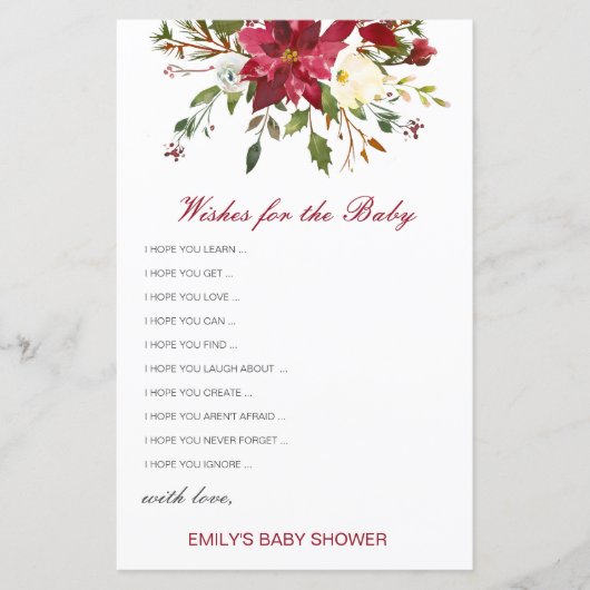 Voeux modifiables pour la carte bébé, Baby shower (Devant)