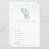 Vœux modifiables pour la carte de bébé, Baby Showe (Devant / Derrière)