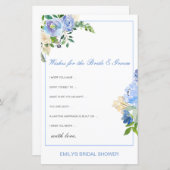 Voeux modifiables pour la carte de mariée et de ch (Devant / Derrière)