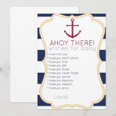 Voeux Nautiques Pour Carte Bébé (Devant / Derrière)