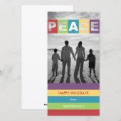 Voeux paisibles Noël / Cartes photos de vacances (Devant / Derrière)